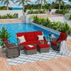 UPTION 6-Pieces Wicker Outdoor Patio Furniture Set Rattan Chair Wicker Set - 4 of 4