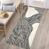 Washable Area Rugs for Living Room, Non Slip Low Pile  Rugs for Bedroom, Foldable Carpet Indoor Non-Shedding Floor Carpet for Office，Multiple size - 2 of 4
