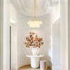 Rennnsan Lysentra 23"W 3-Light Bubble Glass Modern Dimmable Chandelier in Gold - 4 of 4