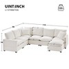 NicBex Sectional Sofa with 2 Pillows 7 Seat U Shaped Modular Sofa for Living Room & Apartment - 3 of 4