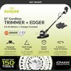 Sun Joe 24V 12" Multi-Angle Head Cordless Dual Line String Trimmer Kit with 4.0Ah Battery and Charger for Trimming Grass & Edging Flowerbeds, 24V-ST14 - 2 of 4