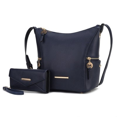 MKF Collection Lux Vegan Leather Women’s Hobo Bag with Wallet by Mia K
