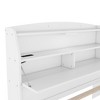 Okak Platform Bed Frame with Trundle Upholstered Storage Headboard  and Drawers Wooden Platform Bed with LED Light Noise-Free - 4 of 4