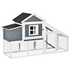 PawHut 69" Wooden Chicken Coop, Poultry Cage Hen House with Connecting Ramp, Removable Tray, Ventilated Window and Nesting Box - 4 of 4