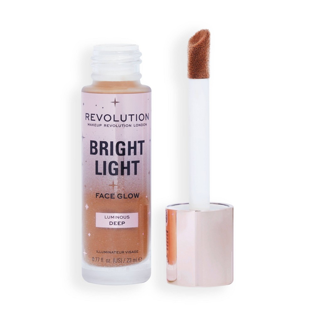 Makeup Revolution Bright Light Face Glow Highlighter - Luminous Deep - 0.77 fl oz