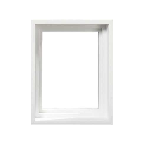 Illusions Floater Frame, 8x10 White - 3/4 Deep