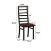 NicBex Multi-Functional Metal Accent Chairs, High Back Armless Design with Steel Legs & PU Leather Seats for Kitchen & Living Room, Set of 2 - 2 of 4