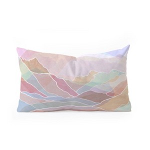 Sewzinski Pastel Mountains Oblong Throw Pillow - Society6 - 1 of 2