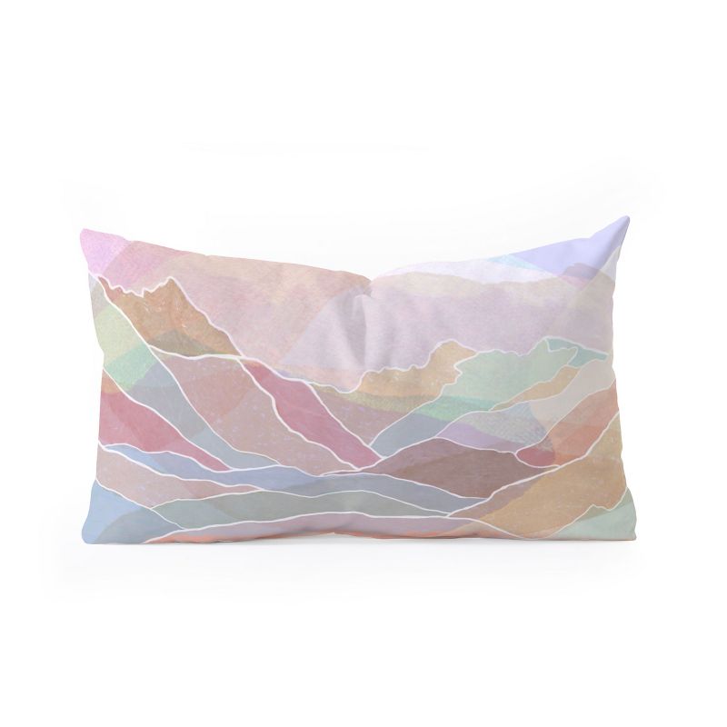 Sewzinski Pastel Mountains Oblong Throw Pillow - Society6, 1 of 3