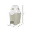Foundations Mini Hands-Free Diaper Pail - Durable & Odorless Diaper Disposal, Holds up to 30 Newborn Diapers, Refill with Any Bags - 2 of 4
