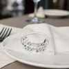 Unique Bargains Napkin Rings Letter Zinc Alloy 1 Pc - 3 of 3