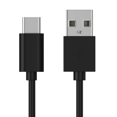 Just Wireless 10&#39; TPU Type-C to USB-A Cable - Black