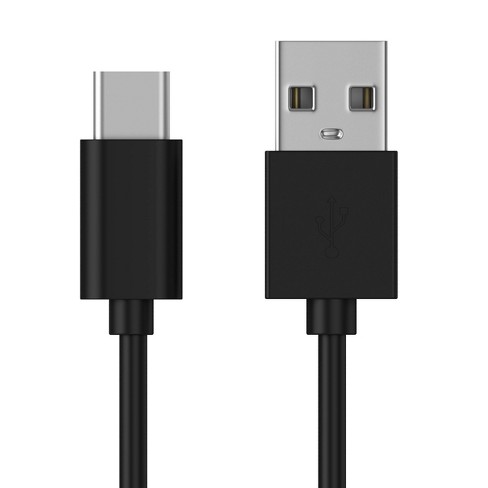 USB Type C USB 3.1 Retractable Cable Charger Charging Type-C USB-C Cable Black, Size: One Size