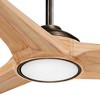 84" Minka Aire Modern Farmhouse Indoor Ceiling Fan with LED Light Remote Control Heirloom Bronze for Living Room Kitchen Family - 3 of 4