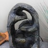 Sunnydaze Indoor Home Office Decorative Resin Cavernous Rock Tiers Tabletop Water Fountain Feature - 12" - 3 of 4
