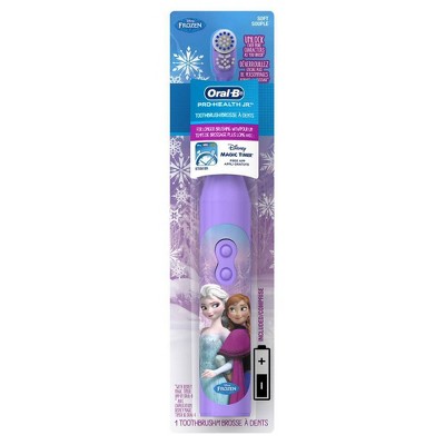 Oral-B Pro-Health Jr. Battery Powered Kids' Toothbrush featuring Disney's Frozen, Soft