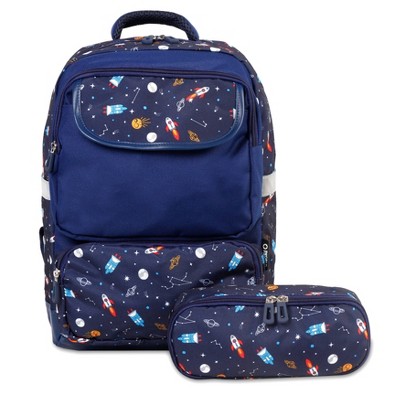 Kids' J World Sprouts 15" Backpack and Pencil Case Set - Spaceship