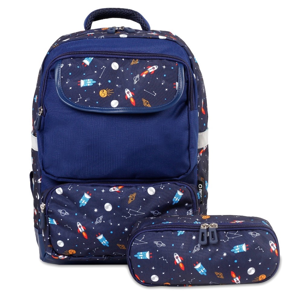 Photos - Backpack Kids' J World Sprouts 15"  and Pencil Case Set - Spaceship