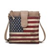 MKF Collection Josephine Vegan Leather Women’s FLAG Crossbody Bag by Mia K - 2 of 4