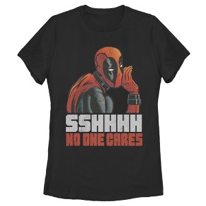 Women's Marvel Deadpool No One Cares T-Shirt - 1 of 3