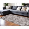 HomeRoots 6' X 9' Ivory Gray and Brown Abstract Area Rug - 2 of 4