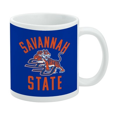 Savannah State University Tigers Logo Ceramic Coffee Mug Novelty Gift Mugs for Coffee Tea and Hot Drinks 11oz White
