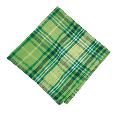 C&F Home Conner Plaid St. Patrick's Napkin Set of 6