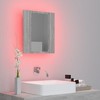 vidaXL LED Mirror Cabinet Gray sonoma Engineered wood, acrylic - 3 of 4