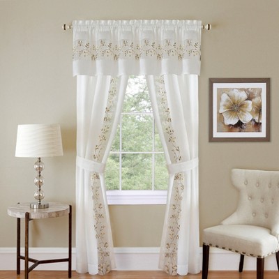 BrylaneHome Fairfield 5 Piece Window Set