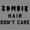 Juniors Womens Lost Gods Halloween Zombie Hair Don't Care Cowl Neck Sweatshirt - 2 of 4