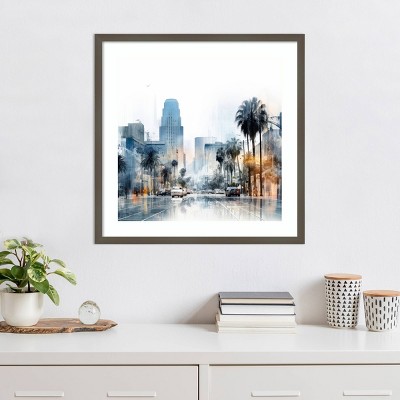 Amanti Art Graphic City III Miami by Irena Orlov Framed Wall Art Print