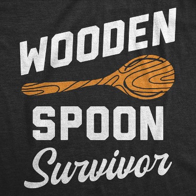 Мужские футболки Crazy Dog T-Shirts, Inc. Mens Funny T Shirts Wooden Spoon Survivor Sarcastic Parenting Graphic Novelty Tee for Men - Crazy Dog Men's T Shirt With Sarcastic Sayings Black M — фото 2