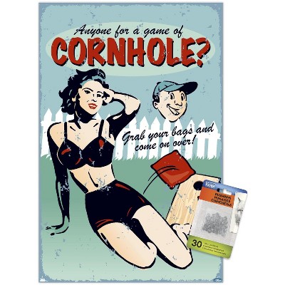 Trends International Anyone for Cornhole Unframed Wall Poster Prints
