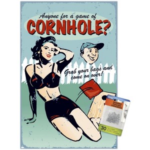 Trends International Anyone for Cornhole Unframed Wall Poster Prints - 1 of 4