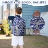 Kids Backpack Lunch Bag Set, Boys Large School Bookbag Insulated Lunch Box for Toddlers Preschool,Daycare,Kindergarten,Elementary School Shark - 2 of 4