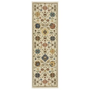 Oriental Weavers Francesca FR02M Ivory/Gold Indoor Area Rug - 2'3" x 7'6" - 1 of 4