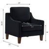 Cozy Living Room Chair: Navy Velvet, Modern - 3 of 3
