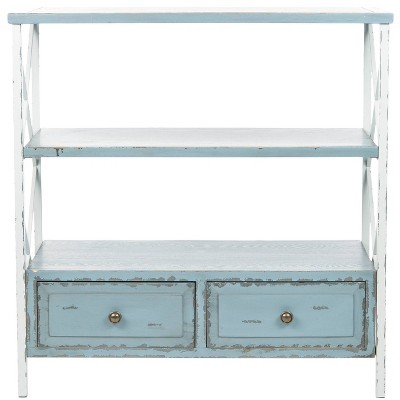 Chandra Console Table - Blue/White - Safavieh