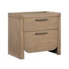 1pc Modern Light Brown Finish Nightstand with Storage Drawers Wooden Bedroom Furniture Stunning Design - 2 of 4
