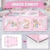 Playpen 74"x50" PlayPen for Babies and Toddlers Pink - 2 of 3