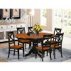 Renaissance Dining Set - 5 Piece Table & Chair Set - Rubber Wood - 42x60 Inch Table with Butterfly Leaf - 2 of 4