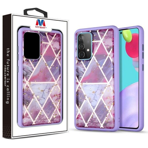 Mybat Hybrid Case Compatible With Samsung Galaxy A52 5g - Purple