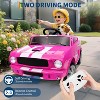 coucheta  Ride on Licensed Shelby GT350, 12V Ride on Toys for Toddlers with Remote Control, Licensed Ford Shelby Kids Electric Vehicle - 2 of 4