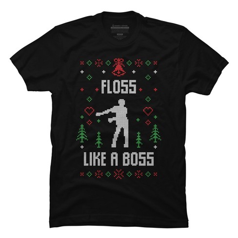 Men's Design By Humans Ugly Christmas Sweater By Shirtpublic T-shirt -  Black - 4x Large : Target