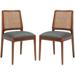 Reinhardt Rattan Dining Chair (Set of 2) - DCH8800 - Safavieh - 1 of 4