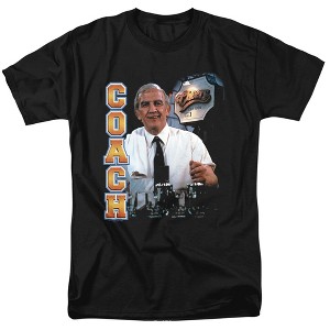 Cheers Coach Adult T-Shirt Black - 1 of 4