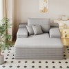 68"*51" Chaise Lounge Chair Indoor, Oversized Polyester Sofa Bed, Sleeper Couch Reading Chairs Fluffy Plush Polyester Cloud Sofas Couches - 4 of 4