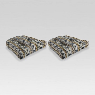Outdoor Wicker Settee Seat/Chair Cushion Set - Jordan Manufacturing