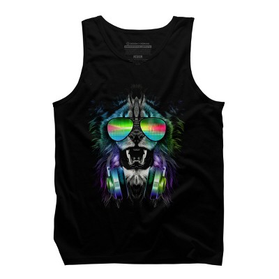 Men's Design By Humans Music Jungle By clingcling Tank Top