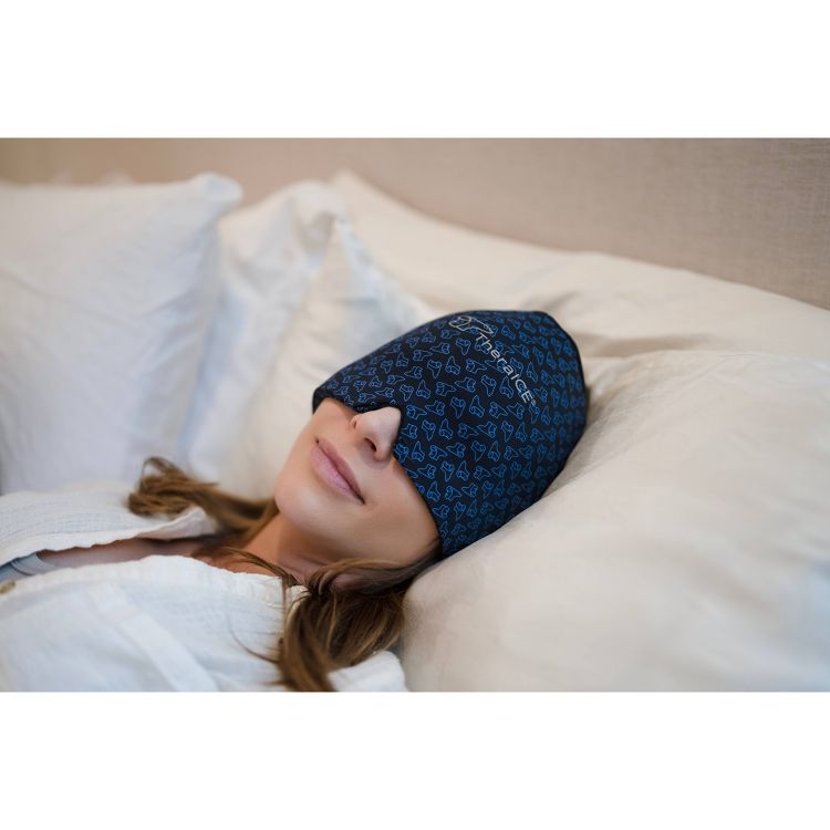TheraICE Headache Hat Soothing Migraine Relief Cap: Spandex, Nylon, Ice and Heat Packs, 5 of 8
